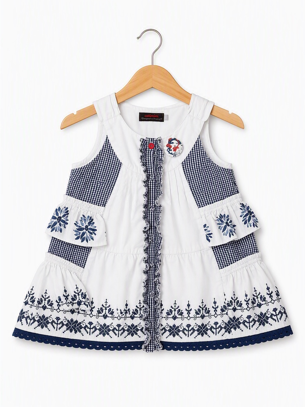 Catimini Designed In France Margot le Coquelicot Girl Summer Dress 4t Bohemian